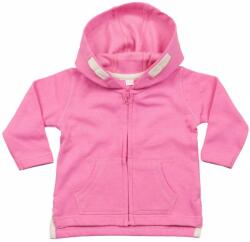 Babybugz Gyerek cipzáras pulóver kapucnival - Bubble gum rózsaszín | 6-12 hónap (BZ32-1000036557)