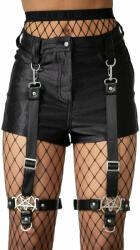 KILLSTAR Pantaloni scurți pentru femei KILLSTAR - Hardliner Garter - Negru - KSRA005639