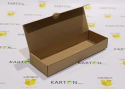Szidibox Karton Csomagoló doboz, önzáró, postai kartondoboz 295x100x45mm barna (SZID-00568)