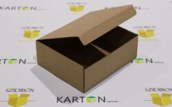 Szidibox Karton Csomagoló doboz, önzáró, postai kartondoboz 140x125x55mm barna (SZID-00570)