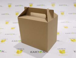 Szidibox Karton Ajándék doboz fogófüllel kartondoboz barna 200x130x180mm (SZID-00588)