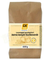 GK Food Lenmaggal gazdagított barna kenyér lisztkeverék 600 g
