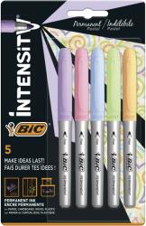 BIC 5 db-os tartós színű BIC marker készlet, pasztell, buborékfólia (999132)