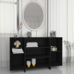 vidaXL Servantă, negru, 120x30x75 cm, PAL (809621) Comoda