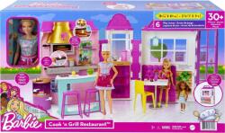 Mattel Papusa Barbie HBB91 - Restaurant, Cook and Grill (HBB91)