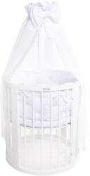 MIMIKO Set lenjerie de pat MIMIKO Premium White (AGSMSP00103) Lenjerii de pat bebelusi‎, patura bebelusi