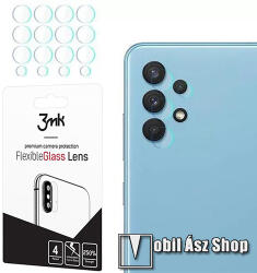 3mk Protection kameravédő flexibilis üveg 4db - 2.5D lekerekített szél, karcálló, ultravékony, 0, 2mm, 7H - ÁTLÁTSZÓ - SAMSUNG Galaxy A32 5G (SM-A326B) / Galaxy M32 5G (SM-M326B/DS)