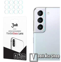 3mk Protection kameravédő flexibilis üveg 4db - 2.5D lekerekített szél, karcálló, ultravékony, 0, 2mm, 7H - ÁTLÁTSZÓ - SAMSUNG Galaxy S22 5G (SM-S901) / Galaxy S22 Plus 5G (SM-S906)