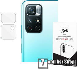 3mk Protection kameravédő flexibilis üveg 4db - 2.5D lekerekített szél, karcálló, ultravékony, 0, 2mm, 7H - ÁTLÁTSZÓ - Xiaomi Redmi Note 11 5G (For China Market)