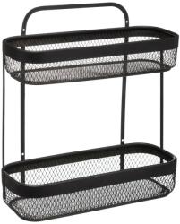 5five Simple Smart Etajera Mayaj, dubla, metal, negru, 30.7 x 12 x H 34.5 cm Raft