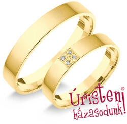  4sl4b Klasszikus Karikagyűrű Gyémánt Kövekkel (4sl4b)