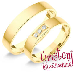 4sl3.2c Klasszikus Karikagyűrű Cirkónia Kövekkel (4sl3.2c)