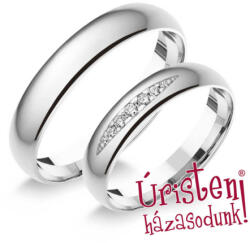  4fd7c Klasszikus Karikagyűrű Cirkónia Kövekkel (4fd7c)