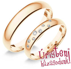  4rd8c Klasszikus Karikagyűrű Cirkónia Kövekkel (4rd8c)