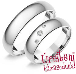 5fd3.2b Klasszikus Karikagyűrű Gyémánt Kövekkel (5fd3.2b)