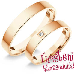  4rl1b Klasszikus Karikagyűrű Gyémánt Kővel (4rl1b)