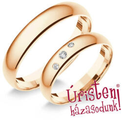 4rd3.2c Klasszikus Karikagyűrű Cirkónia Kövekkel (4rd3.2c)