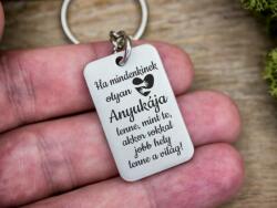R. M. ékszer Olyan Anyukája lenne acél medálos kulcstartó (15959RMS)