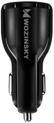 Wozinsky autós töltő dual, QC3.0 3.1A fekete