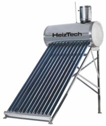 HeizTech Panou Solar Cu 15 Tuburi Vidate Pentru Preparare Apa Calda Menajera Cu Rezervor Otel Inoxidabil Nepresurizat 150 Litri Heiztech