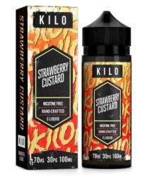 KILO Lichid Tigara Electronica Handcrafted Kilo Strawberry Custard 100ml, Calitate Premium, Fara Nicotina, 70VG / 30PG, Made in USA Lichid rezerva tigara electronica