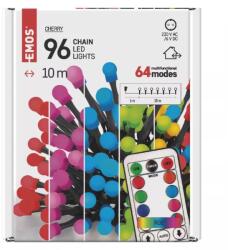 EMOS d5aa01 - Коледна светлина, 96 led крушки, mf, cherry, rem, rgb, 64 програми (d5aa01)