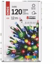 EMOS d4am08 - Коледна светлина, 12м, 120 led крушки, classic, многоцветни, flash, ip44, 8 режима /zy1451/ (d4aМ08)