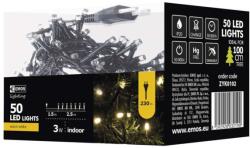 EMOS - ZYK0102 - Коледна светлина, 2.5m, 50 LED крушки, IP20, CLS, топла светлина (ZYK0102)