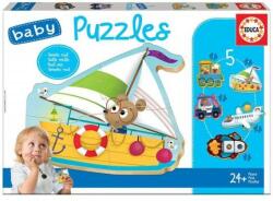 Educa Járművek II 5in1 baby puzzle (18059)