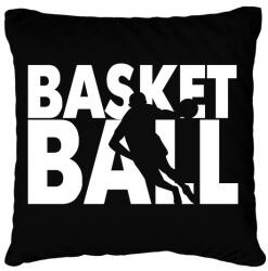 printfashion Basketball - Kosárlabda - Párnahuzat, Díszpárnahuzat - Fekete (7159354)