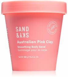 Sand & Sky Australian Pink Clay Smoothing Body Sand exfoliant pentru corp cu efect de iluminare 180 g