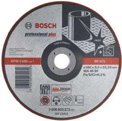 Bosch Set 10 discuri de șlefuire, Inox 115x3 (semiflexibil) (2608602217)