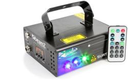 BeamZ Surtur II gobo lézer fényeffekt - RG (2 szín) + LED, hang / automata vezérlés (305 mW)