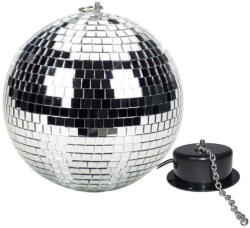 Beamz MB-20 Diszkógömb, tükörgömb 8″ (20 cm) + forgató motor