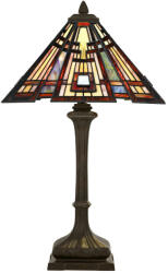 Elstead Lighting ELSTEAD-QZ-CLASSIC-CRAFT-TL Többszínű Színű Tiffany Asztali Lámpa 2XE27 60W IP20 (QZ-CLASSIC-CRAFT-TL)
