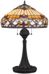 Elstead Lighting ELSTEAD-QZ-BELLE-FLEUR-TL Többszínű Színű Tiffany Asztali Lámpa 2XE27 60W IP20 (QZ-BELLE-FLEUR-TL)