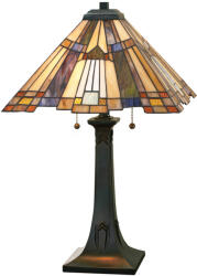 Elstead Lighting ELSTEAD-QZ-INGLENOOK-TL Többszínű Színű Tiffany Asztali Lámpa 2XE27 60W IP20 (QZ-INGLENOOK-TL)