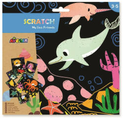 AVENIR Tehnica Scratch Art junior Prietenii mei marine Avenir (AvenirCH1674) Carte de colorat