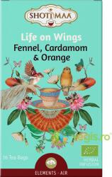 Shoti Maa Ceai cu Fenicul, Cardamom si Portocale Life On Wings Elements Ecologic/Bio 16dz