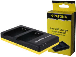 Patona Nikon ENEL20 EN-EL20 EN-EL20 incl. Cablu Micro-USB Dual Quick baterie / încărcător de baterii - Patona (PT-1947)