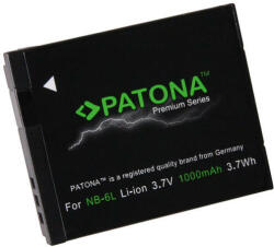 PATONA Canon NB-6L NB6L Baterie Canon NB-6L PowerShot SX240 SX500 S120 1000mAh / 3.7V / 3, 7Wh Premium - Patona Premium (PT-1209)