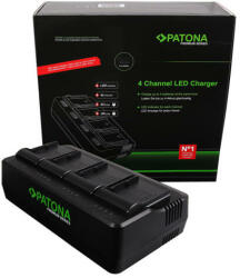 Patona Încărcător Premium cu 4 tăvi Canon BP-A30 BP-A60 BP-A65 BP-A90 EOS C200 C200B - Patona (PT-1694)