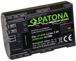 PATONA Canon LP-E6N LPE6N LPE6N XC10 EOS 80D 7D 70D 6D 60D 2250mAh / 7, 2V / 16, 2Wh Baterie Premium - Patona Premium (PT-1259)