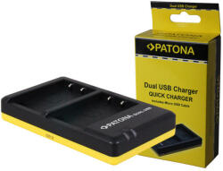 Patona Olympus BLS5 cu cablu Micro-USB Dual Quick Battery / Încărcător de baterii - Patona (PT-1948)