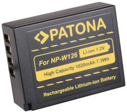 PATONA Baterie Fuji NP-W126 HS33 EXR Finepix -Pro 1 HS30 EXR 1100 mAh / 8.6 Wh / 7.2V Li-Ion / baterie reîncărcabilă - Patona (PT-1111)