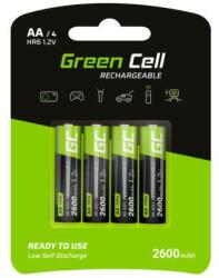 Green Cell Baterie Green Cell 4x AA HR6 2600mAh (GR01 Működési hőmérséklet -20 és 60 C Akkumulátor típusa: AA)