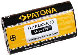 PATONA Kodak EasyShare Z612 Z712 IS Z812 IS Z1012 IS KLIC-8000 1500mAh / 3.7V / 4.8Wh Baterie Li-Ion / baterie reîncărcabilă - Patona (PT-1116)