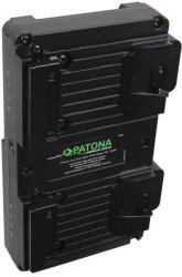 PATONA Premium Adaptor Hot Swap V-mount pentru 2 baterii / baterie cu funcție de încărcare - Patona Premium (fără ambalaj din fabrică) (PT-1331-EX)