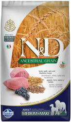 N&D Dog Ancestral Grain lamb, spelled, oats & blueberries adult medium & maxi 2x12 kg