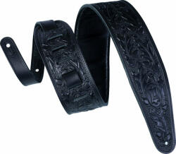 Levy's Oak Embossed Gitárszíj Black (PM44T01-BLK)
